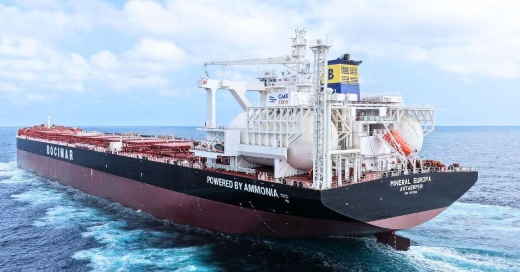 World’s First Ammonia-Powered Dry Bulk Carrier Completes Sea Trials