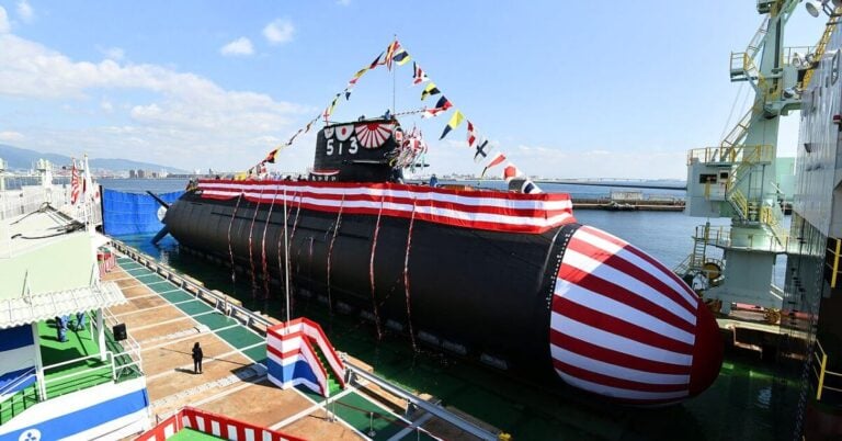 Japan Launches Seventh Taigei-Class Submarine ‘Shogei’ With Improved Detection Capabilities